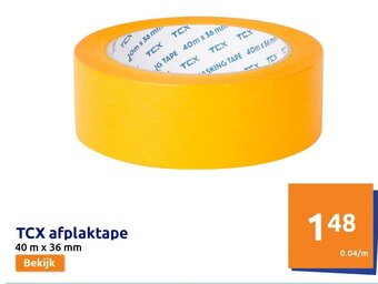 Action TCX Afplaktape 40m x 36mm aanbieding