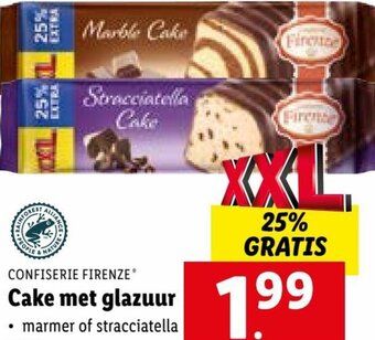 Lidl Cake met glazuur aanbieding