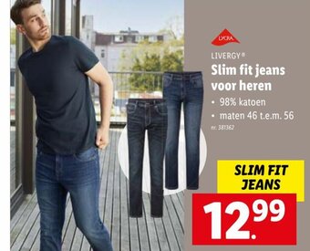 Lidl Livergy slim fit jeans voor heren aanbieding