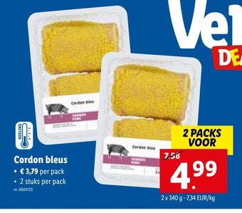 Lidl Cordon bleus aanbieding