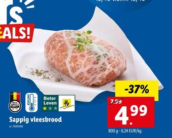 Lidl Sappig vleesbrood 800g aanbieding