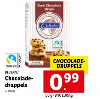 Belbake chocolade-druppels 100g