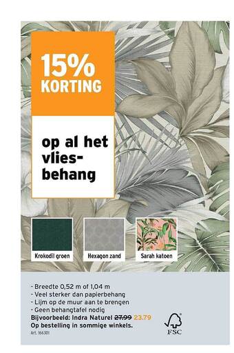 GAMMA Vliesbehang aanbieding