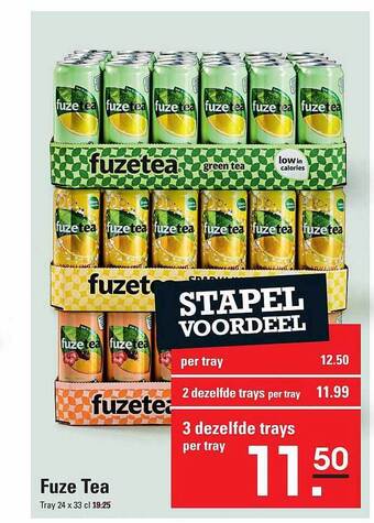Sligro Fuze tea aanbieding