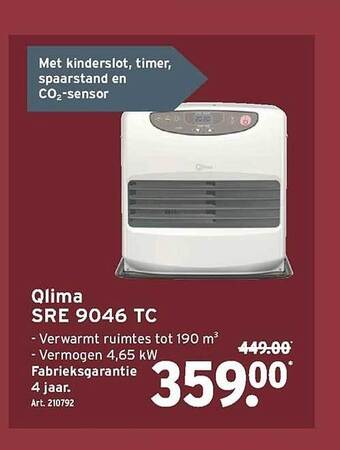 GAMMA Qlima sre 9046 tc aanbieding
