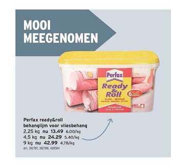 GAMMA Perfax ready & roll behanglijm voor vliesbehang aanbieding