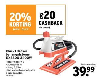 GAMMA Black+decker behangafstomer aanbieding