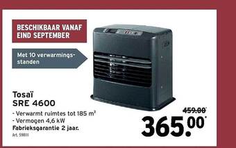 GAMMA Tosaï sre 4600 aanbieding