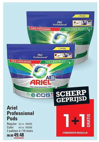 Sligro Ariel professional pods aanbieding