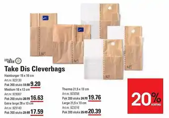 Sligro Take dis cleverbags aanbieding