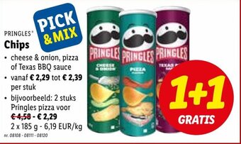 Lidl Pringles chips aanbieding