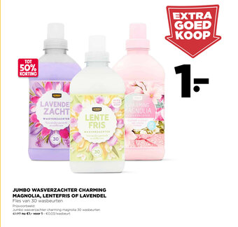 Jumbo Jumbo wasverzachter charming magnolia, lentefris of lavendel aanbieding