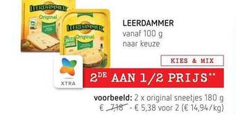 Spar Colruyt Leerdammer aanbieding