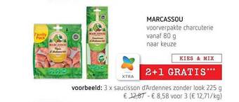 Marcassou voorverpakte charcuterie