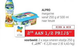Spar Colruyt Alpro margarine aanbieding