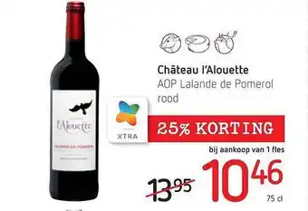 Spar Colruyt Château l'alouette aop lalande de pomerol aanbieding
