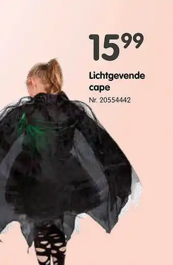 Fun Lichtgevende cape aanbieding