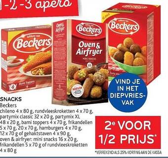 Alvo Snacks beckers aanbieding