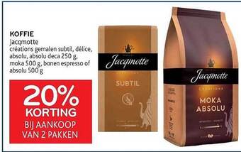 Alvo Koffie jacqmotte aanbieding