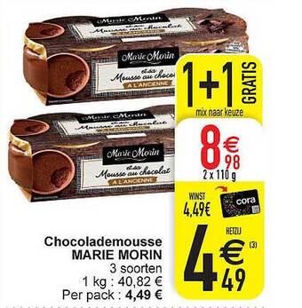 Chocolademousse marie morin