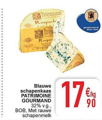 Cora Blauwe schapenkaas patrimoine gourmand aanbieding