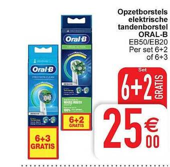 Cora Opzetborstels elektrische tandenborstel oralb aanbieding