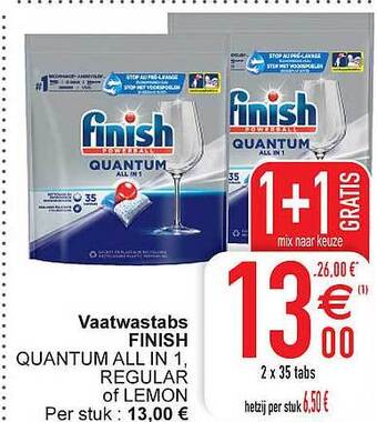 Cora Vaatwastabs finish aanbieding