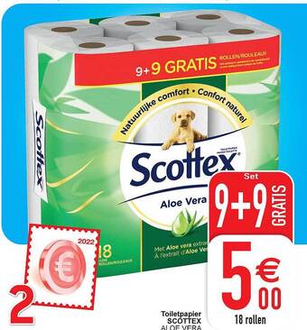 Cora Toiletpapier scottex aanbieding