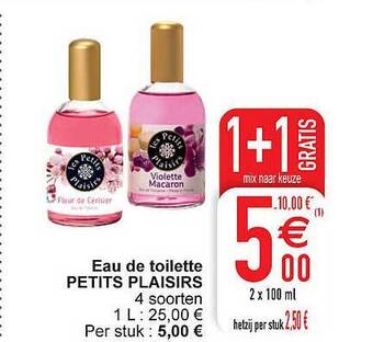Cora Eau de toilette petits plaisirs aanbieding