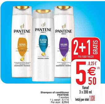 Cora Shampoo of conditioner pantene aanbieding