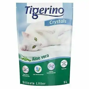 Tigerino Crystals Aloë Vera Kattenbakvulling - Voordeelpakket 6 x 5 l