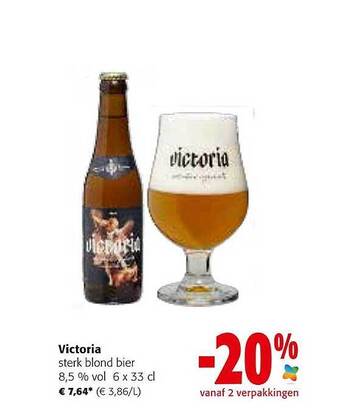 Colruyt Victoria sterk blond bier aanbieding