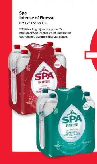 Spar Spa intense of finesse aanbieding
