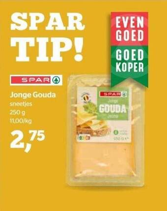 Spar Jonge gouda aanbieding