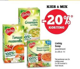 Spar Liebig soep aanbieding