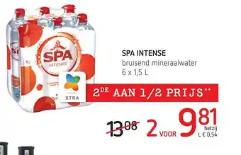 Spar Spa intense bruisend mineraalwater aanbieding