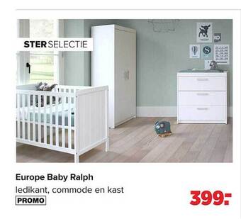 Europe baby ralph ledikant, commode en kast
