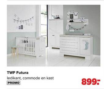 Baby-Dump Twf futura ledikant, commode en kast aanbieding