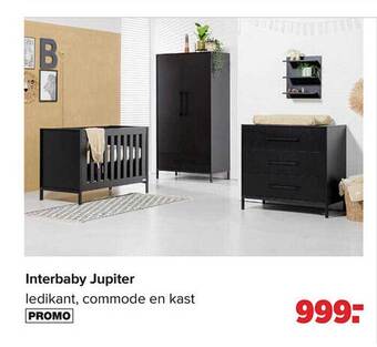 Baby-Dump Interbaby jupiter ledikant, commode en kast aanbieding