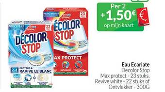 Intermarché Eau ecarlate decolor stop aanbieding