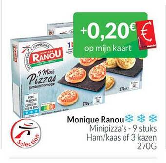 Intermarché Monique ranou minipizza's aanbieding