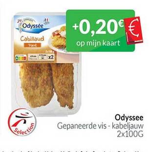 Intermarché Odyssee gepaneerde vis kabeljauw aanbieding