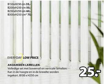 Jysk Andammen lamellen aanbieding