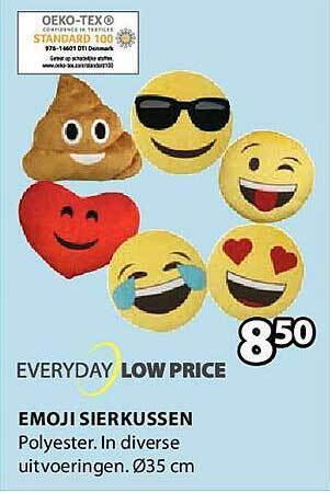Jysk Emoji sierkussen aanbieding