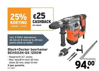 GAMMA Black+decker boorhamer aanbieding