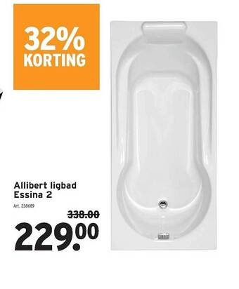 GAMMA Allibert ligbad essina 2 aanbieding