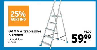 GAMMA Gamma trapladder 5 treden aanbieding