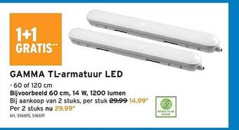GAMMA Gamma tlarmatuur led aanbieding