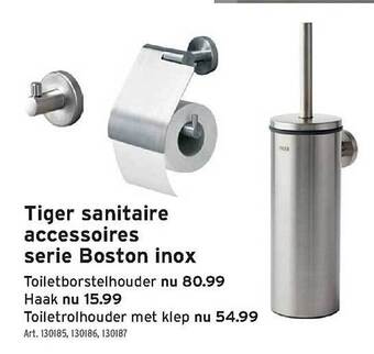 GAMMA Tiger sanitaire accessoires serie boston inox aanbieding