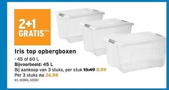 GAMMA Iris top opbergboxen aanbieding
